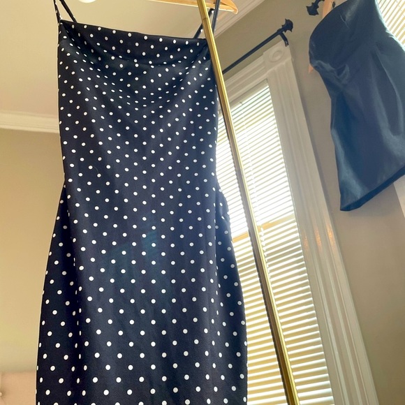 NWT PrettyLittleThing Polka Dot Side Bodycon Dress - Picture 4 of 7